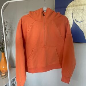 Orange Crop Half-Zip Hoodie
